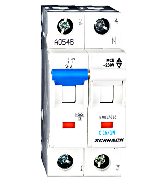 Автоматический выключатель BM017616 10 kA C 16A 1P+N