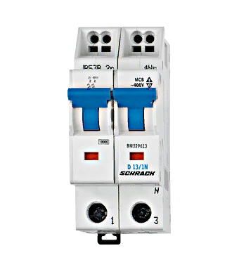 Автоматический выключатель BM027602 10 kA C 2A 1P+N