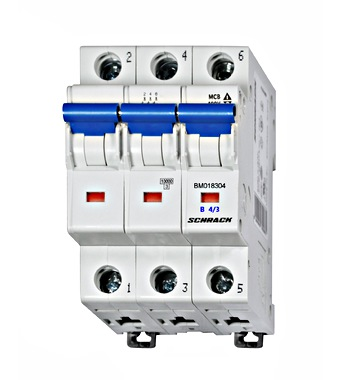 Автоматический выключатель BM018304ME 10 kA B 4A 3P