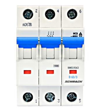 Автоматический выключатель BM019363ME 10 kA D 13A 3P